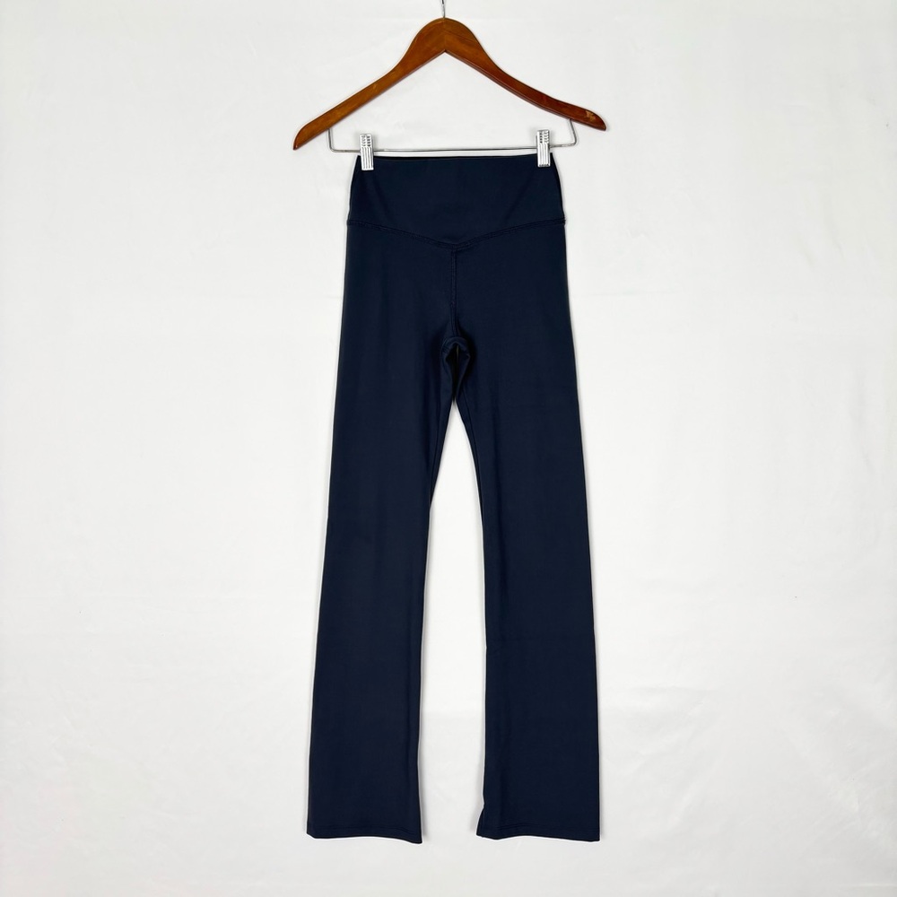 Joah Brown Second Skin Bootcut Sueded Navy Size S/M Legging Pant USA
